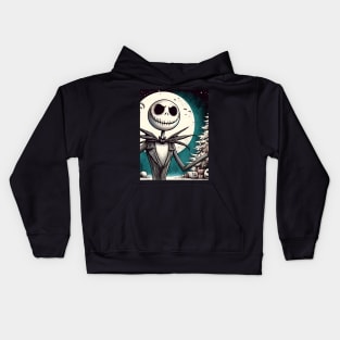 Elevate Your Holidays: Unique Jack Skellington Christmas Art for a Whimsical Celebration! Kids Hoodie